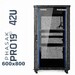Armario Rack 42U 600x800 | Phasak Pro PHO-6842 19 In
